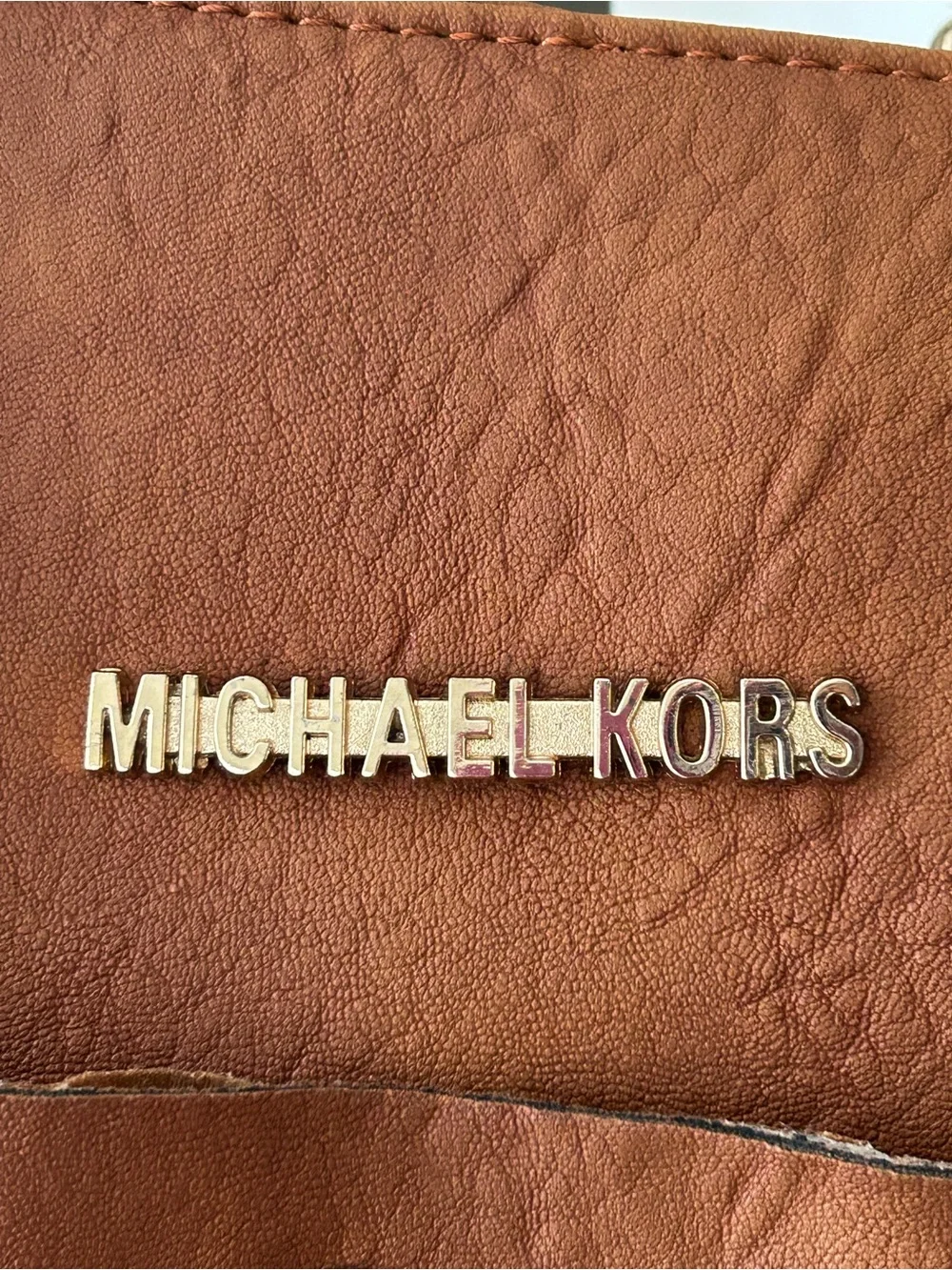 Michael Kors Brown Leather Fringe Shoulder Bag
